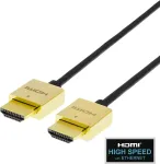 DELTACO tunne HDMI-kaabel, guldpl&auml;terade kontakter, 2m