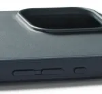 Mujjo Kaitse&uuml;mbris Shield Case, Apple iPhone 16 Pro Max, sinakashall, MagSafe, naturaalsest nahast tagak&uuml;ljega,