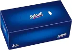 SELPAK Kosmeetilised salvr&auml;tikud Maxi, 3-kihiline, 100 lehte, valge, 2 tk