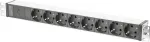 Brennenstuhl Premium-Line 19 8-way power strip (black/light grey, suitable for 19 racks)