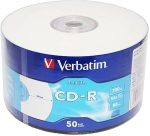 Toorikud VERBATIM CD-R 52x 700MB 50P SP Printable Extra Protection 43794