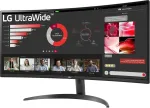 Monitor LG Electronics LCD |LG|34"|Curved/21 : 9|Panel VA|3440x1440|21:9|100 Hz|5 ms|Tilt|34WR50QK-B