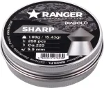 RANGER 5,5 mm Diabolo Sharp 250 pcs.