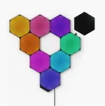 Nanoleaf Shapes Hexagons Starter Kit (9 Panels), Black
