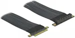 Delock Riser Karte PCI Express x8 zu x8 mit flexiblem Kabel 30 cm