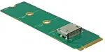 DELOCK M.2 Key M zu 1 x OCuLink SFF-8612 Konverter