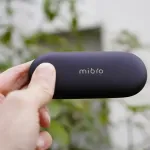 Mibro OpenEar Pro blue headphones with charging case