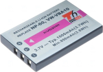 T6 POWER Battery NP-60, KLIC-5000, NP-30, LI-20B, A1812A, L1812A, L1812B, 1000mAh, 3.7Wh
