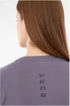 Viking T-shirt damski Salen Lady Merino purpurowy XL