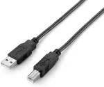 EQUIP USB2.0 Druckerkabel USB-A->USB-B St/St 2.00m schwarz Polybeutel