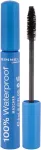 Rimmel London 100% Waterproof 001 Black Black 8ml - Mascara naistele