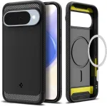 SPIGEN Kaitse&uuml;mbris Rugged Armor (MagFit), Google Pixel 10 Pro / Pixel 10, must, Qi2/MagSafe &uuml;hilduv,