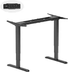 Noname Height-Adjustable Table Frame, without Tabletop, Black