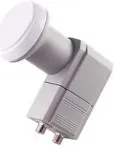 Schwaiger Twin LNB HD 4K Wetterfest Grau