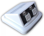 NONAME Double socket ABB TANGO 2xRJ45 cat6A STP white