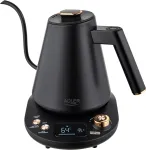 Veekeetja Adler Kettle | AD 1349 | Electric | 1100 W | 1 L | Stainless steel | 360&deg; rotational base | Black/Gold