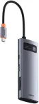 BASEUS Metal Gleam Series 7in1 USB-C HUB dokkimisjaam Space Grey