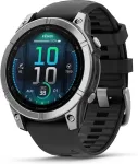 Garmin fenix E 47 mm Sort S&oslash;lv Sportsur