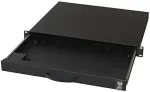 EQUIP 19" Tastatur-/Mausschublade abschl./Telesk 1U RAL9005