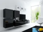 Cama MEBLE Cama Square cabinet VIGO 50/50/30 black/black gloss