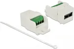 DELOCK - Modulare Eingabe - USB2.0 Type A - wei&szlig; (86376)