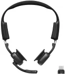 SHOKZ OpenMeet UC Wireless Bluetooth Bone Conduction Videoconferencing Headset with USB-C adapter