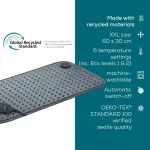 Beurer XXL HK 123 Cozy grey Green Planet, heating pad (grey, 60 x 30 cm)