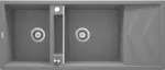 Deante 2-bowl magnetic granite sink with drainer