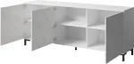 Cama MEBLE MARMO 3D chest of drawers 200x45x80,5 cm valge matt/marble valge