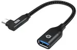 Conceptronic Adapter USB-C3.2 90&deg;->USB-A3.0 10Gbs 0.15m sw