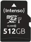 M&auml;lukaart Intenso microSDXC Cards 512GB C10 UHS-I Premium + Adapter