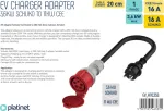 Platinet elektriauto adapter CEE 16A (F) - Schuko 16A (M) (EV_A11C35S)