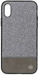 Tellur Cover Synthetic Leather Glitter II for iPhone X/XS silver