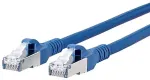 METZ CONNECT BTR - Patch-Kabel - RJ-45 (M) - RJ-45 (M) - 5,0m - abgeschirmt - (CAT 6a) - halogenfrei - blau (1308455044-E)
