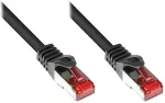 GoodConnections Patchkabel mit Rastnasenschutz, Cat. 6, S/FTP, PiMF, PVC, 250MHz, schwarz, 7,5m,