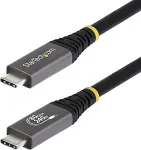 Startech .COM 1,5m USB4 Kabel 80Gbps USB-IF-zertifiziertes USB-C Ladekabel 240W 8K 120Hz-4K 240Hz DP2.1monitorkabel Thunderbolt 4