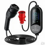QOLTEC Electric car charger 7kW 230V CEE 32A LED 5m