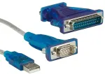 VALUE Konverter-Kabel USB-seriell trkis 1,8m