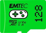 M&auml;lukaart Emtec MicroSDXC 128GB UHSI U3 V30 A1 Gaming Green