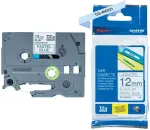 Brother TZE-MQ531 LAMINATED TAPE 12MM PASTEL BLUE BLACK