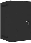 LANBERG RACK CABINET 10" FOR WALL MOUNTING 9U/280X310 FOR SELF-ASSEMBLY WITH METAL DOORS BLACK