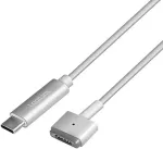 LogiLink USB-C Ladekabel zu Apple Mag Safe 2charg. 1,8m,silb