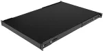 StarTech .com 1 HE verstellbarer Schwerlast Fachboden f&uuml;r Server Rack - Schrank bis 80 Kg - Rack - Regal - Schwarz - 1U - 48,3 cm (19) (ADJSHELFHD)