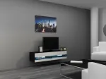 Cama MEBLE Cama TV stand VIGO NEW 30/140/40 black/white gloss