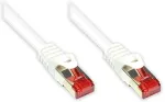 GoodConnections Patchkabel mit Rastnasenschutz, Cat. 6, S/FTP, PiMF, PVC, 250MHz, wei&szlig;, 7,5m,
