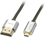 Lindy HDMI High Speed Kabel an Micro HDMI CROMO Slim 0.5m