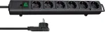 Brennenstuhl Extension Lead 6-fold Comfort-Line black 2m