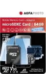 M&auml;lukaart AgfaPhoto MicroSDXC UHS-I 64GB High Speed C10 U3 V30 + Adapter