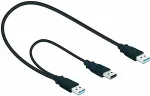 DeLOCK USB 5 Gbps Kabel Typ-A Stecker + USB Typ-A Stecker zu USB 5 Gbps Typ-A Stecker 60 cm