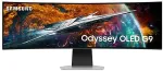 Monitor SAMSUNG G95SC computer 124.5 cm (49") 5120 x 1440 pixels Dual QHD OLED Silver